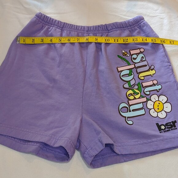 Lavender Soft Shorts with Fun Print- BSR by Samii Ryan - Picture 5 of 7